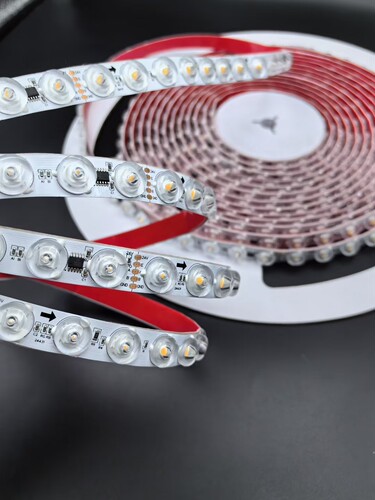 24V 48灯RGBW DMX512柔性洗墙灯170度透镜漫反射灯条软膜灯箱
