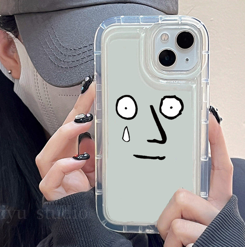 ins卡通流泪表情适用华为mate50pro手机壳p30新款mete20保护套p40pro