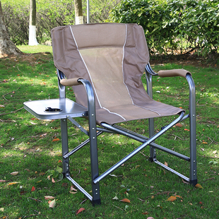 折叠休闲椅带桌板沙滩自驾游便携式加固躺椅影视剧组办公室午休床