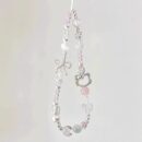 diy少女心白色KT猫手机挂绳串珠手机链ccd相机拍立得包包饰品挂链