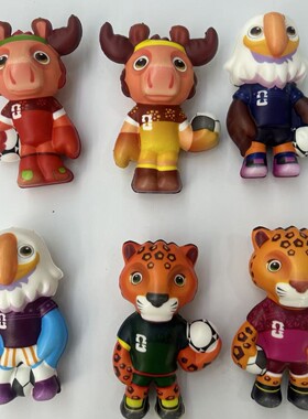 美加墨世界杯周边吉祥物克拉奇clutch梅普尔maple萨尤zayu捏捏乐