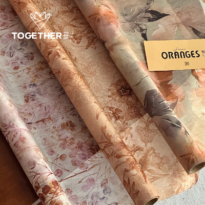 【8折特价】苁丛 原创 美拉德印花牛奶棉 鲜花包装纸防水花束内衬