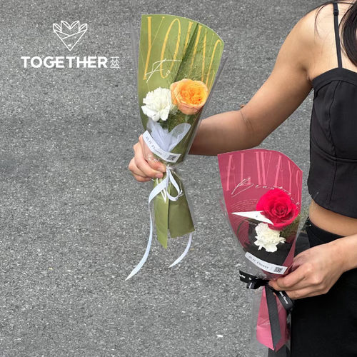 【2.5折清仓】苁丛 原创 教师节小尺寸复古报艺术纸 单支花包装纸