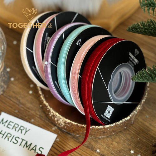 苁丛圣诞装饰品丝绒丝带