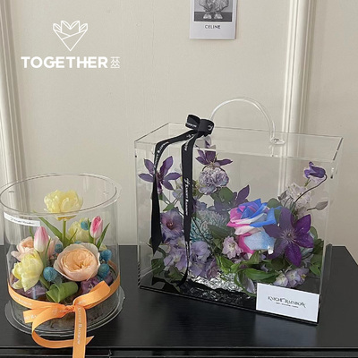 苁丛亚克力花盒花店包装