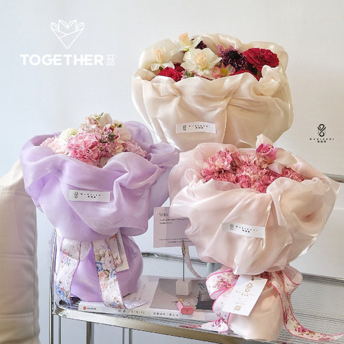 【2.5折清仓】苁丛 真丝包花布 冰丝纱 鲜花包装 花束盆栽包布