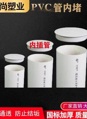 PVC插管帽 50堵头排子水管75内堵盖110管堵内盖闷头160管堵保护盖
