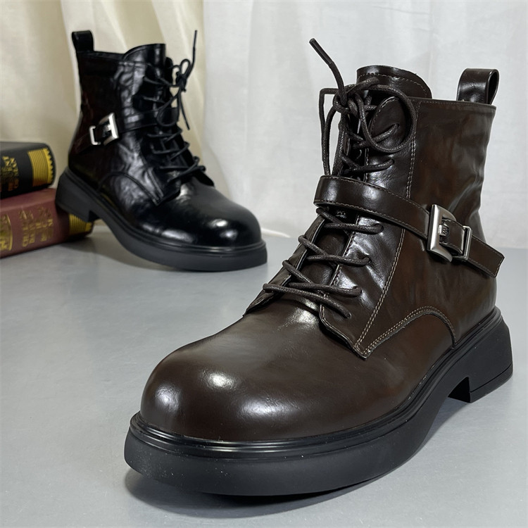 牛皮马丁靴女加绒厚底切尔西靴2025秋冬款真皮靴子英伦风复古短靴,女鞋,马丁靴,淘宝优惠券,粉丝福利购,淘宝优惠卷