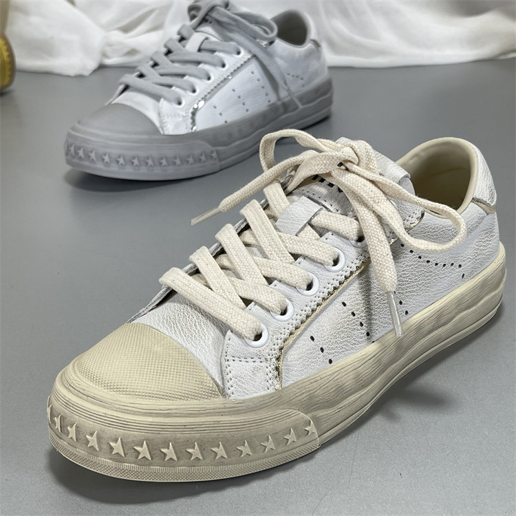 头层牛皮复古做旧真皮小白鞋女2025春秋款得训鞋休闲鞋运动鞋板鞋,女鞋,时尚休闲鞋,淘宝优惠券,粉丝福利购,淘宝优惠卷