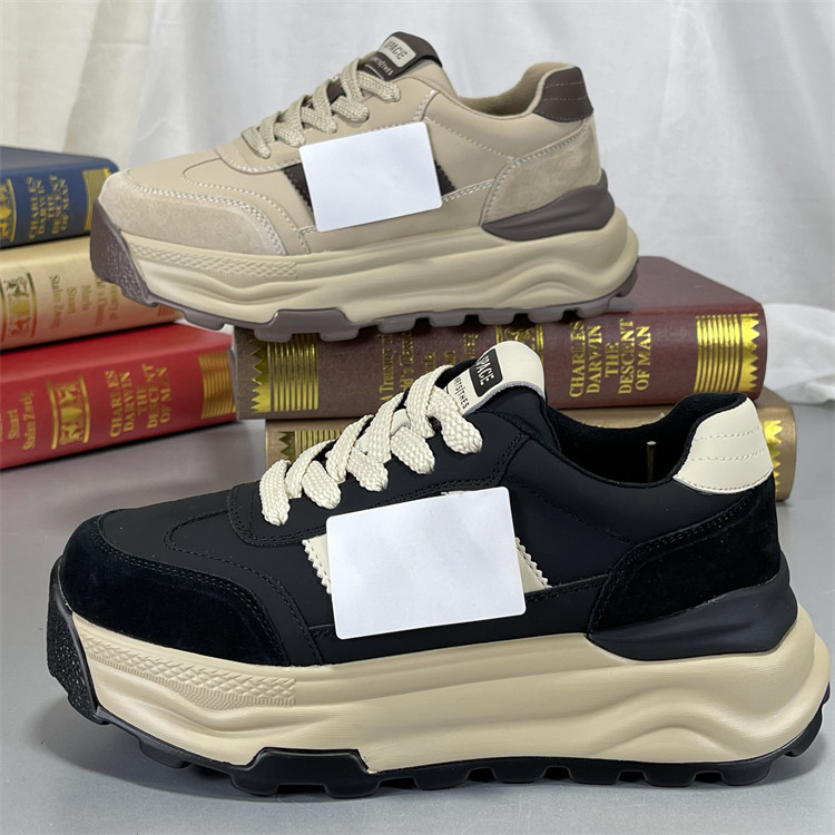 头层牛皮老爹鞋女2025新款秋冬老爹鞋运动休闲阿甘鞋厚底德训鞋子,女鞋,时尚休闲鞋,淘宝优惠券,粉丝福利购,淘宝优惠卷