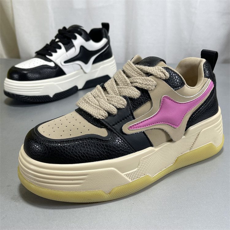 品牌女鞋断码清仓德训鞋真皮小白鞋2026春新款厚底板鞋复古运动鞋,女鞋,时尚休闲鞋,淘宝优惠券,粉丝福利购,淘宝优惠卷