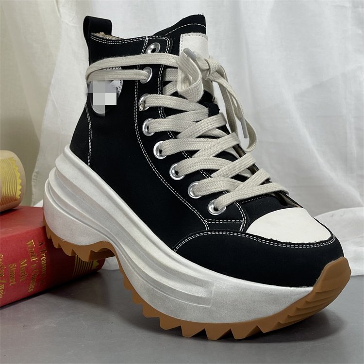 真皮复古高帮得训鞋女鞋2025春秋新款厚底显高显瘦休闲运动板鞋,女鞋,时尚休闲鞋,淘宝优惠券,粉丝福利购,淘宝优惠卷