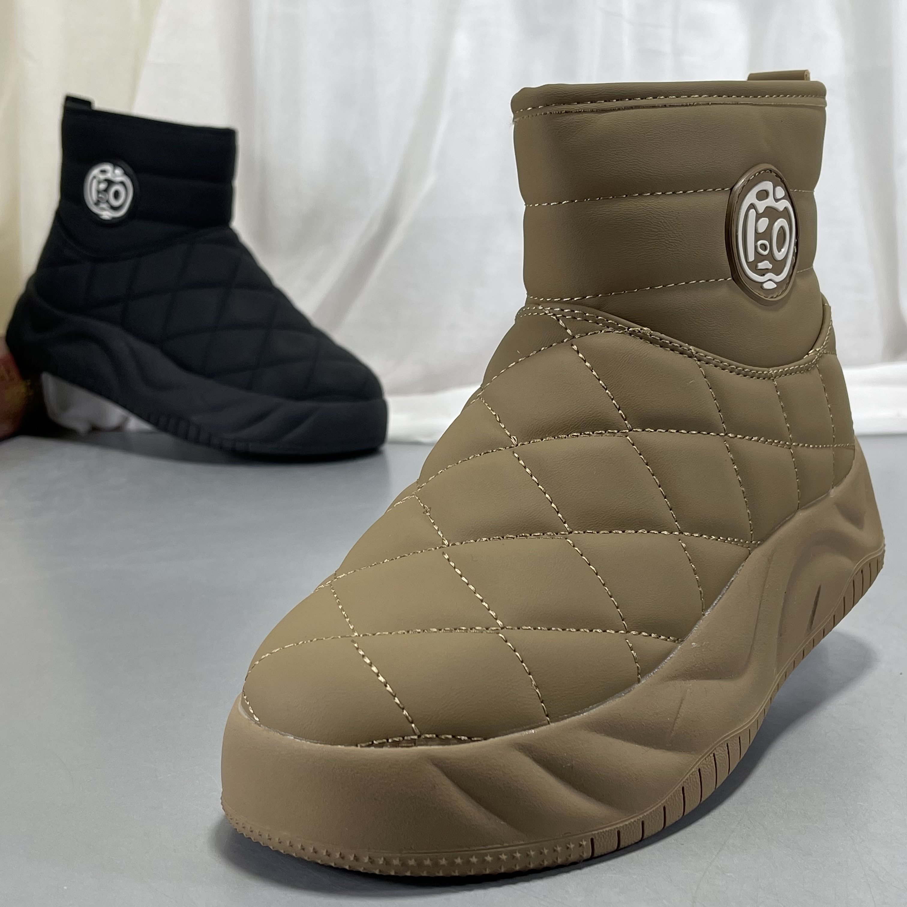 品牌女鞋真皮雪地靴2025冬季新款厚底短靴女防滑加厚东北保暖棉靴,女鞋,时尚雪地靴,淘宝优惠券,粉丝福利购,淘宝优惠卷