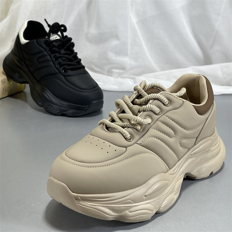 品牌撤柜牛皮女鞋2025秋冬新款弹性厚底增高老爹鞋真皮休闲运动鞋,女鞋,时尚休闲鞋,淘宝优惠券,粉丝福利购,淘宝优惠卷