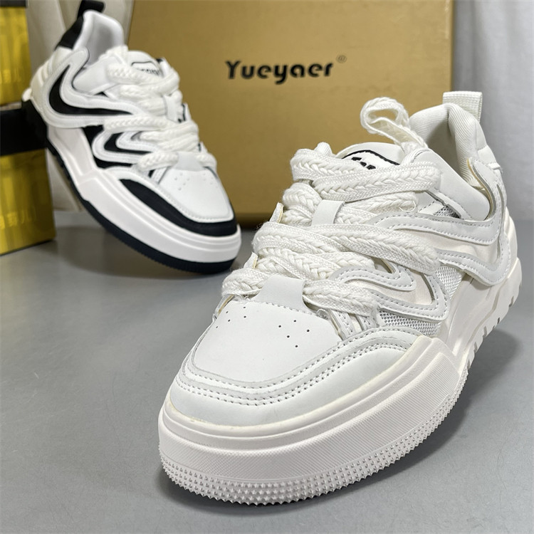 月芽儿女鞋牛皮小白鞋2026新款时尚百搭休闲板鞋简约厚底运动板鞋,女鞋,时尚休闲鞋,淘宝优惠券,粉丝福利购,淘宝优惠卷