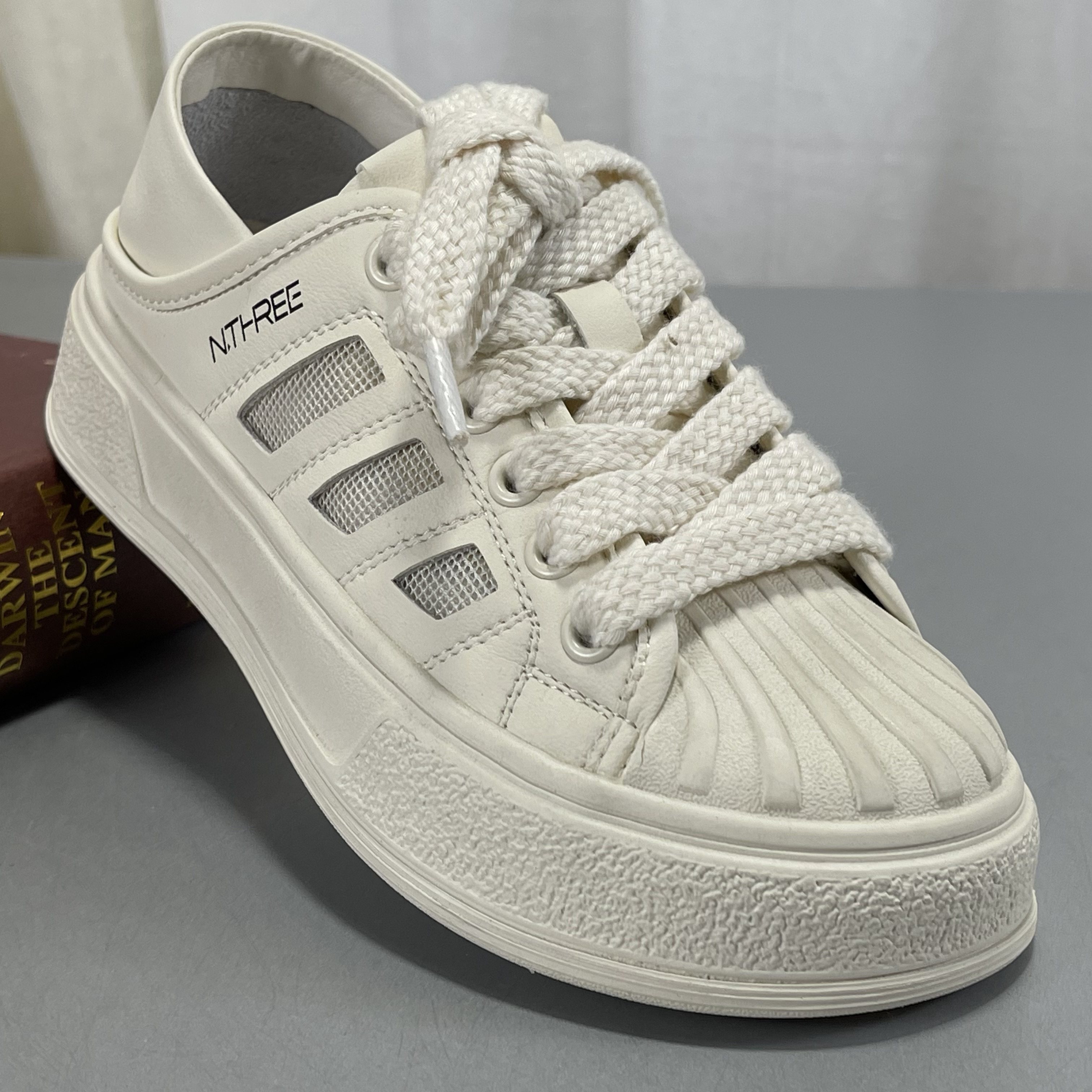 牛皮小白鞋断码处理系带厚底百搭复古学院风真皮得训鞋休闲运动鞋,女鞋,其他拖鞋,淘宝优惠券,粉丝福利购,淘宝优惠卷