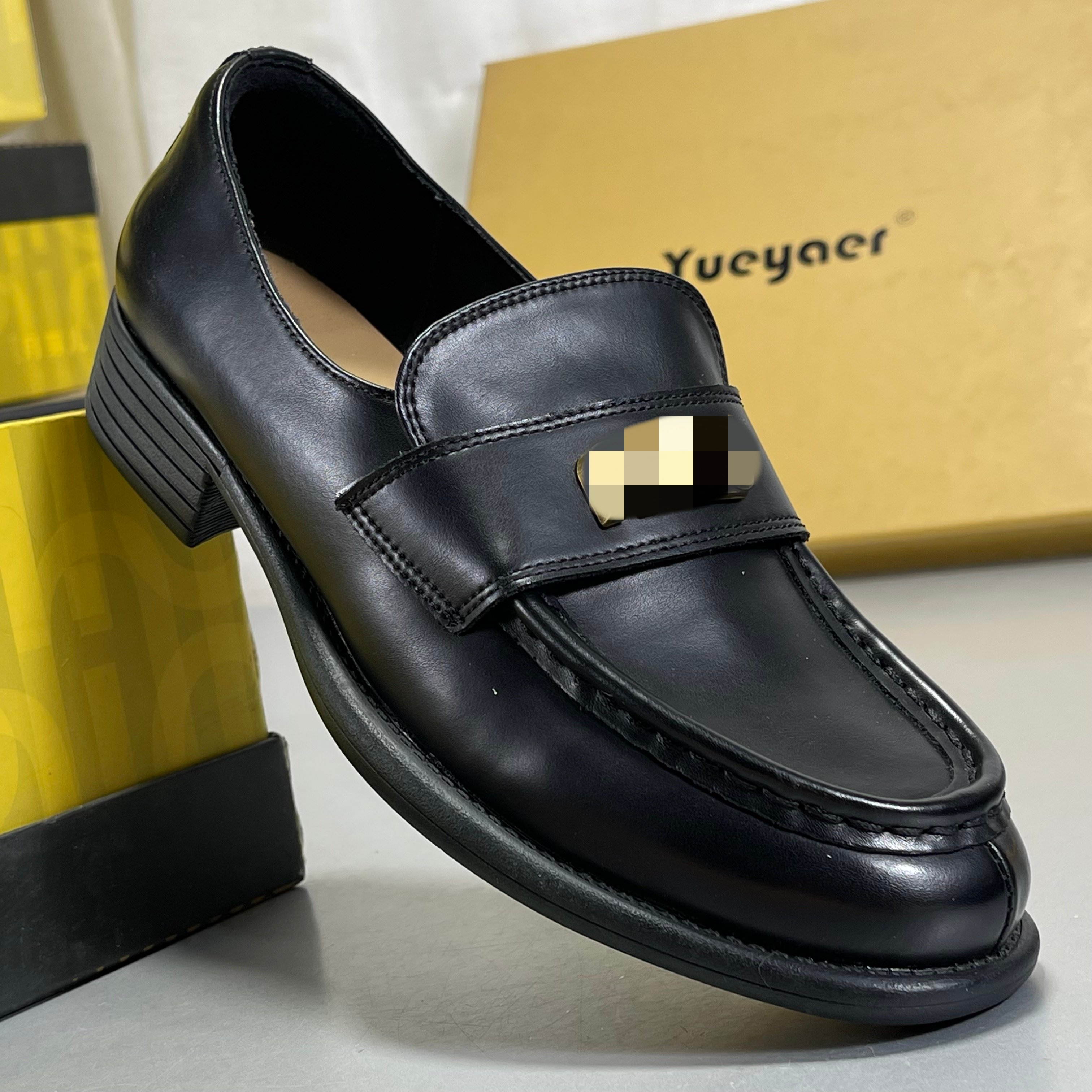 月芽儿厚底乐福鞋女2026新款头层牛皮复古学院风单鞋一脚蹬小皮鞋,女鞋,乐福鞋（豆豆鞋）,淘宝优惠券,粉丝福利购,淘宝优惠卷