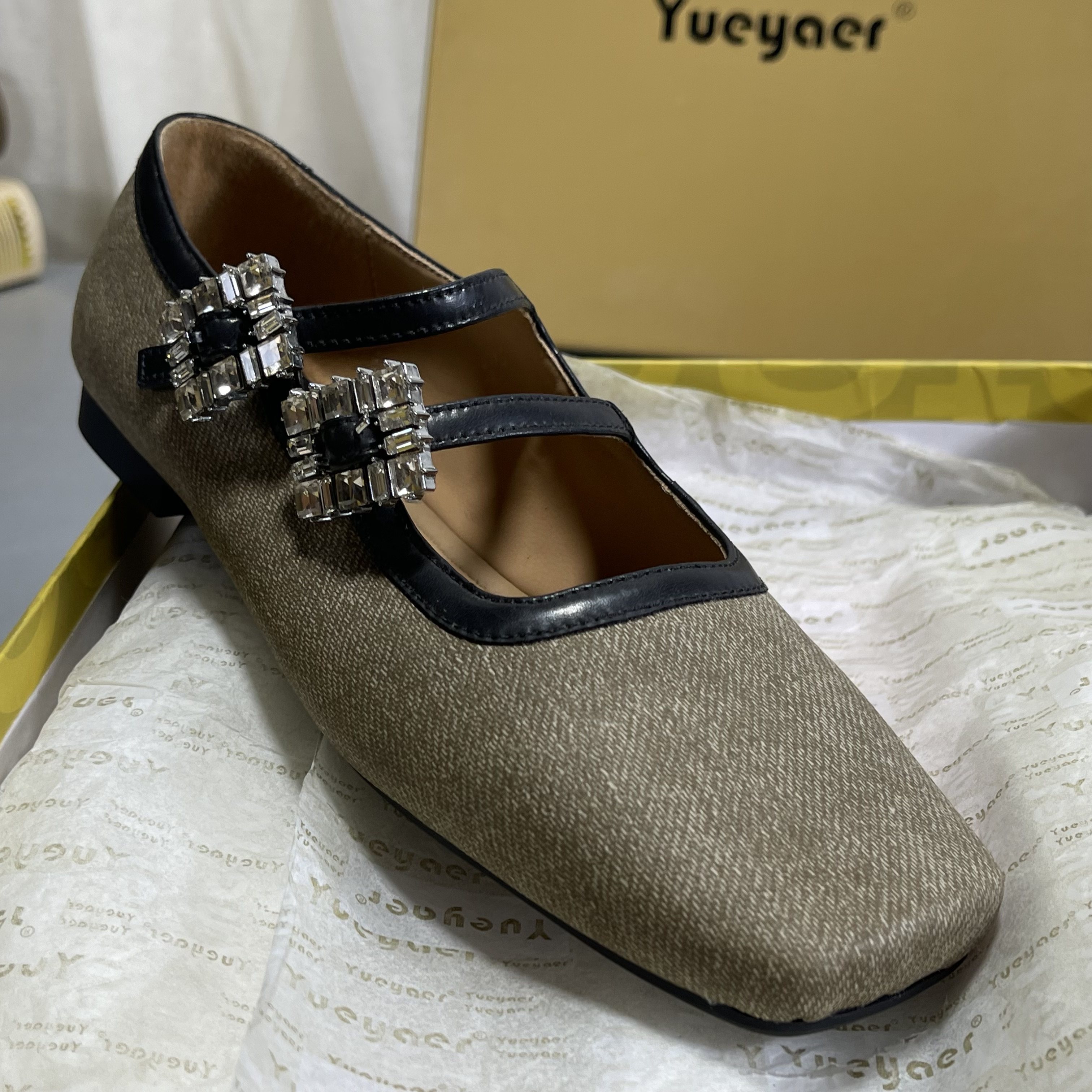 月芽儿法式复古玛丽珍鞋女一字扣方头真皮豆豆鞋女平底休闲上班鞋,女鞋,浅口单鞋,淘宝优惠券,粉丝福利购,淘宝优惠卷