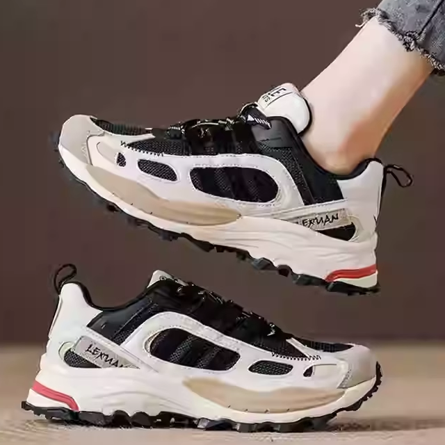 品牌断码清仓真皮拼色老爹鞋女款早春秋新款女鞋子跑步休闲运动鞋