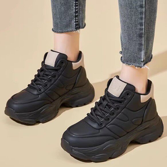 头层牛皮轻便休闲鞋女加绒运动鞋厚底老爹鞋2025冬季新款棉鞋保暖,女鞋,时尚休闲鞋,淘宝优惠券,粉丝福利购,淘宝优惠卷