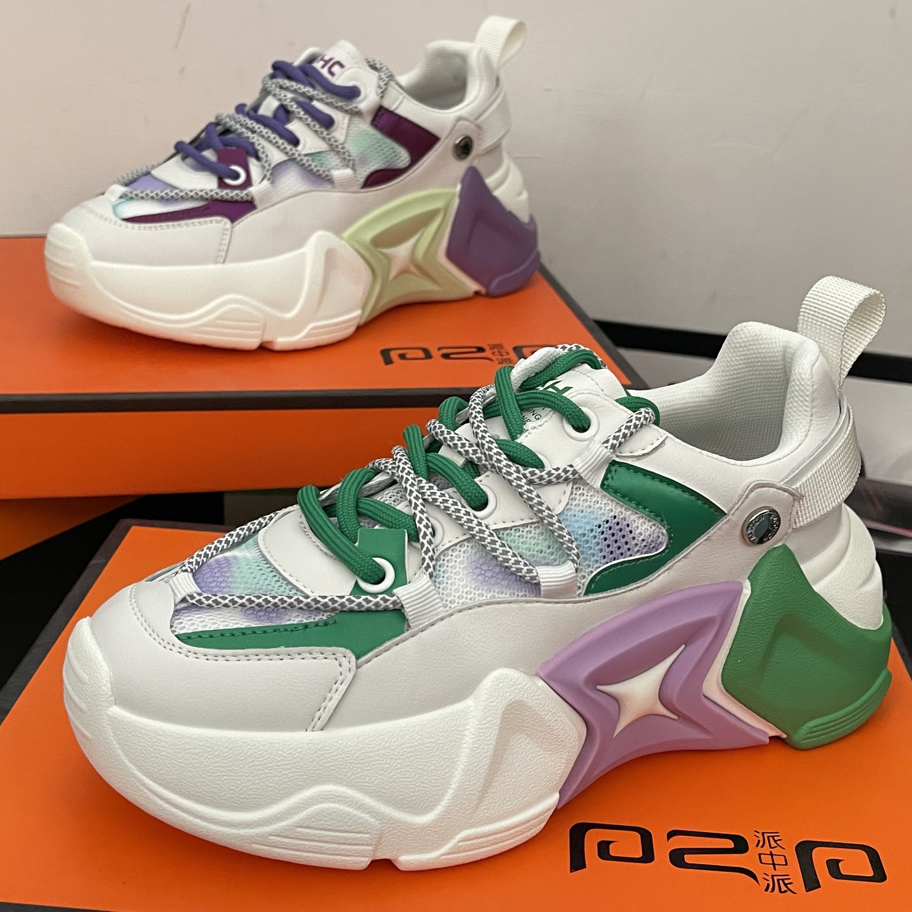 品牌撤柜真皮老爹鞋女踩屎感春夏新款松糕鞋厚底网面休闲运动鞋女,女鞋,时尚休闲鞋,淘宝优惠券,粉丝福利购,淘宝优惠卷