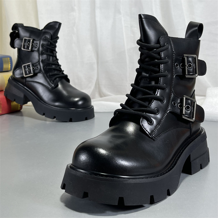 牛皮复古大头马丁靴女英伦风2025秋冬款真皮增高厚底显瘦松糕短靴,女鞋,马丁靴,淘宝优惠券,粉丝福利购,淘宝优惠卷