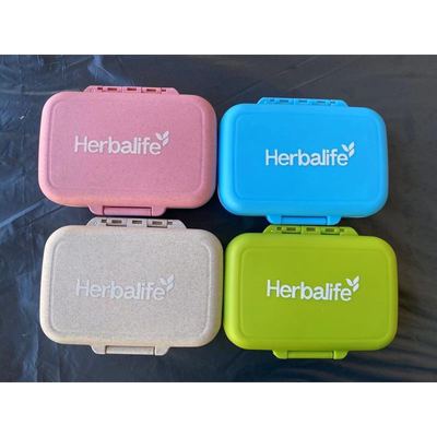 Herbalife康宝莱片剂盒六格药盒6格密封药盒可拆格数随身迷你药品
