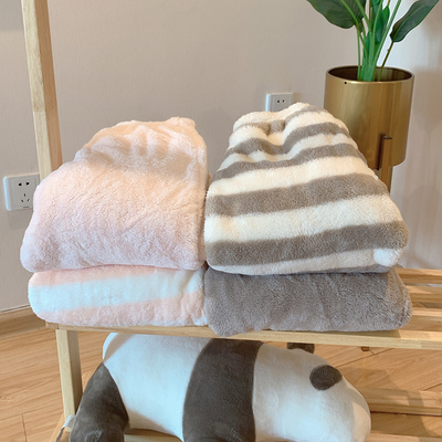 日本定制轻柔法兰绒条纹