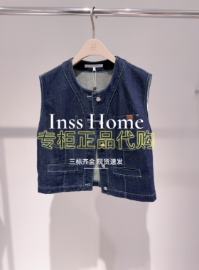 卡芙芮专柜正品 国内代购2025秋 休闲时尚牛仔短马甲5C106605-599