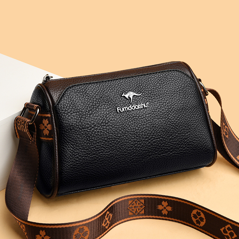 真皮牛皮包包女2025新款潮休闲百搭单肩包高级感软皮大容量斜挎包