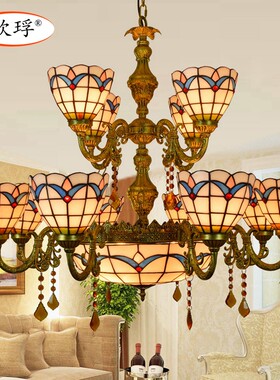 LED灯巴洛克风格客厅餐厅