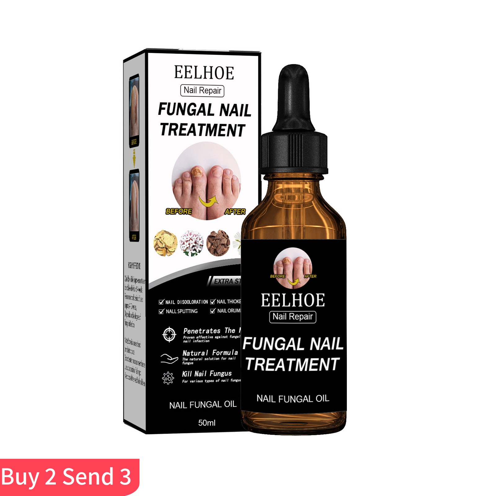 eelhoe nail repair fungal oil Treatment foot bright nail car