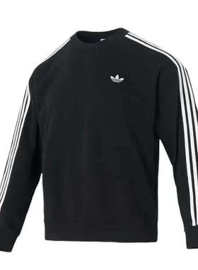 ADIDAS 阿迪达斯三叶草25冬男女圆领宽松套头运动卫衣长袖 KG3898