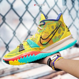 NIKE KYRIE 7 耐克欧文7代男子海绵宝宝实战篮球鞋 CQ9327-700
