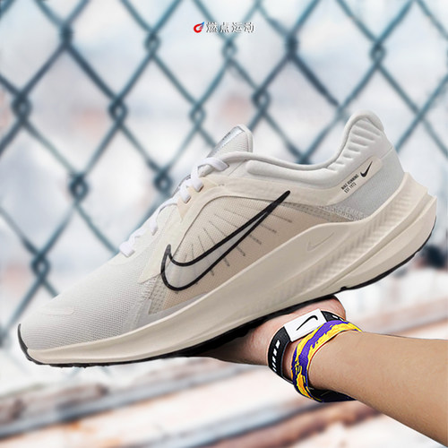 NIKE耐克男子QUEST5轻便网面透气缓震跑步鞋 FJ1054-100