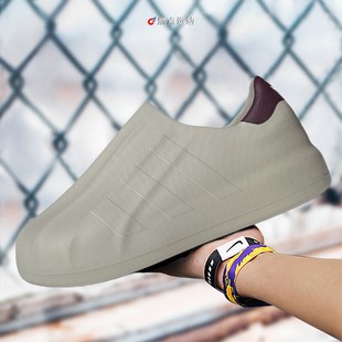 白黑包头拖鞋 阿迪达斯adiFOM 舒适耐磨 MULE IF6184 SUPERSTAR