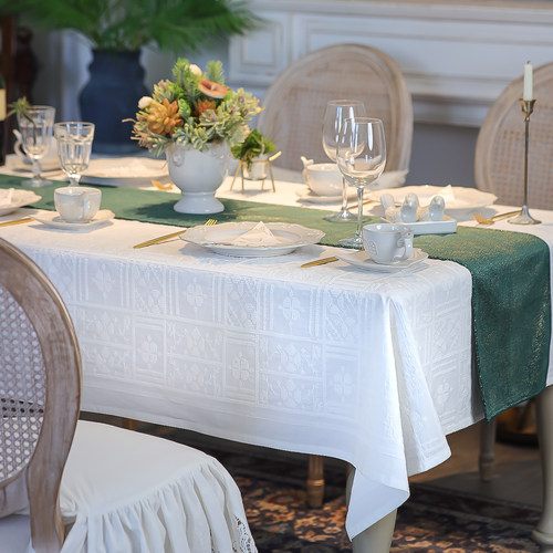 防水桌布棉麻抗菌美法式轻奢氛围