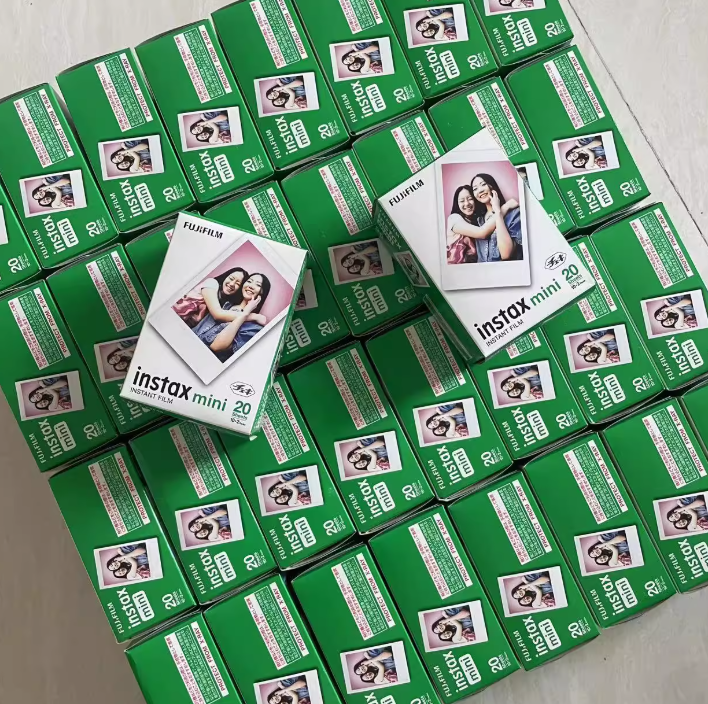 富士拍立得迷你白边相纸通用采天购