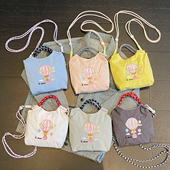 日系ball刺绣mini斜挎包购物袋迷你环保袋通勤手拎手机包逛街小包