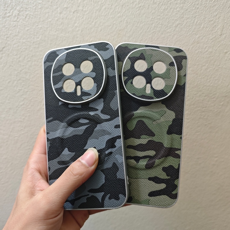 小众迷彩素皮皮质贴皮磁吸魔术荣耀magic8手机壳magic7Pro个性Magic8Pro创意Magic6