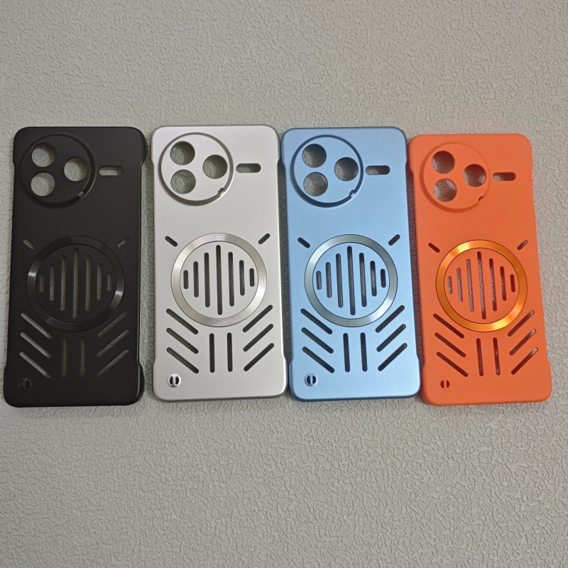 镂空散热磁吸无边框硬壳红米K80Pro手机壳k70ultra金属漆红米K60至尊版ins风简约K70 红米TURBO4Pro