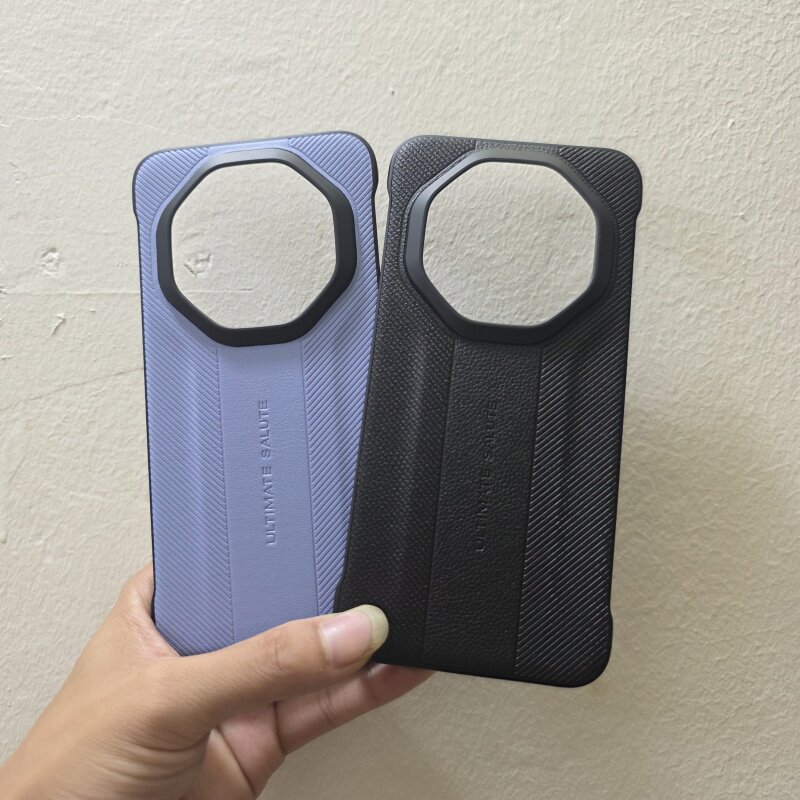 轻奢商务星钻纹素皮贴皮无边框硬壳华为mate80RS非凡大师版手机壳华为mate70RS非凡大师版简约超薄