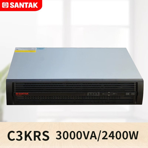 山特C3KRS在线式UPS不间断电源3000VA 2400W机架式机柜电脑服务器