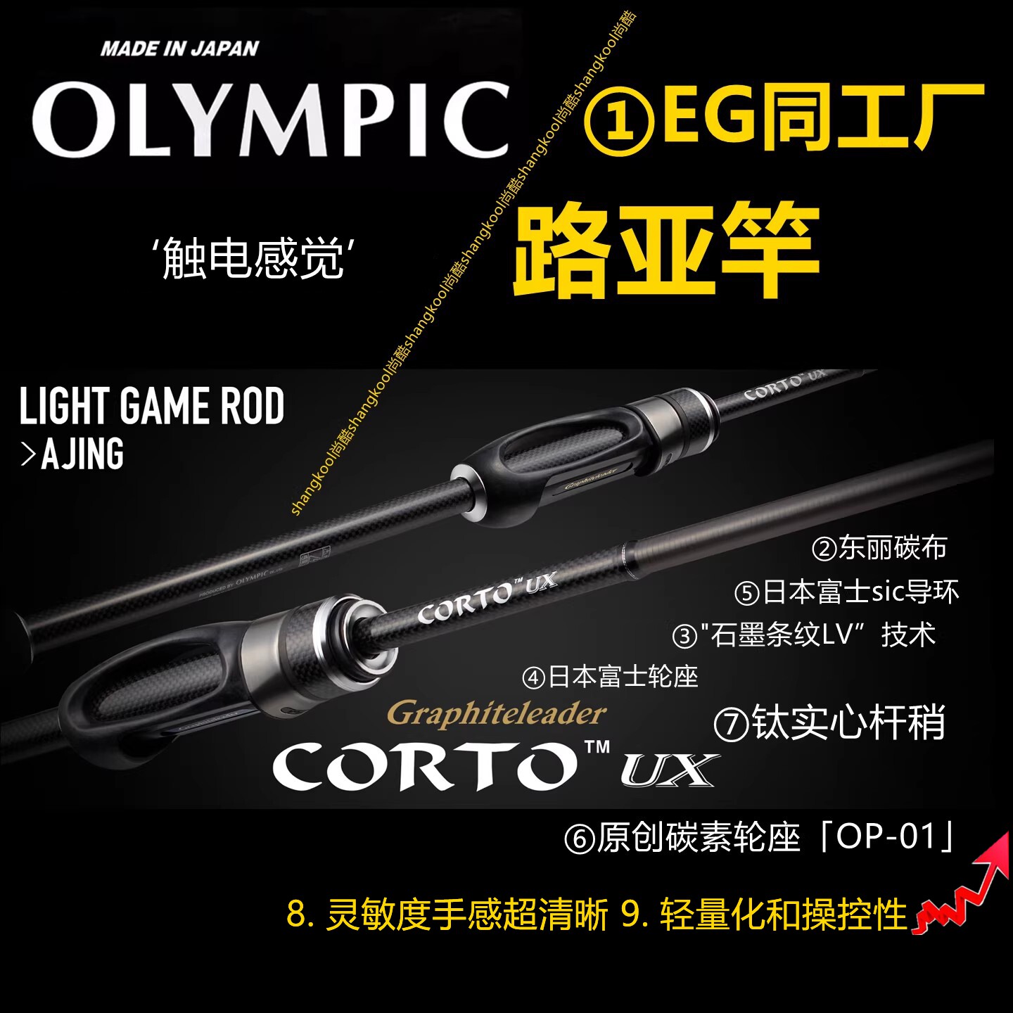 23GCORUS路亚根钓竿小根路亚竿