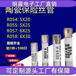 5x25 R055 RO55 陶瓷保险丝管 保险丝 250V 熔断器 保险芯 5*25mm