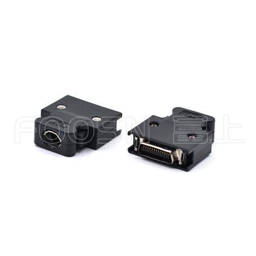 26P公头同3M 10326-52F0-008SCSI 26P卡钩按键式外壳连接器