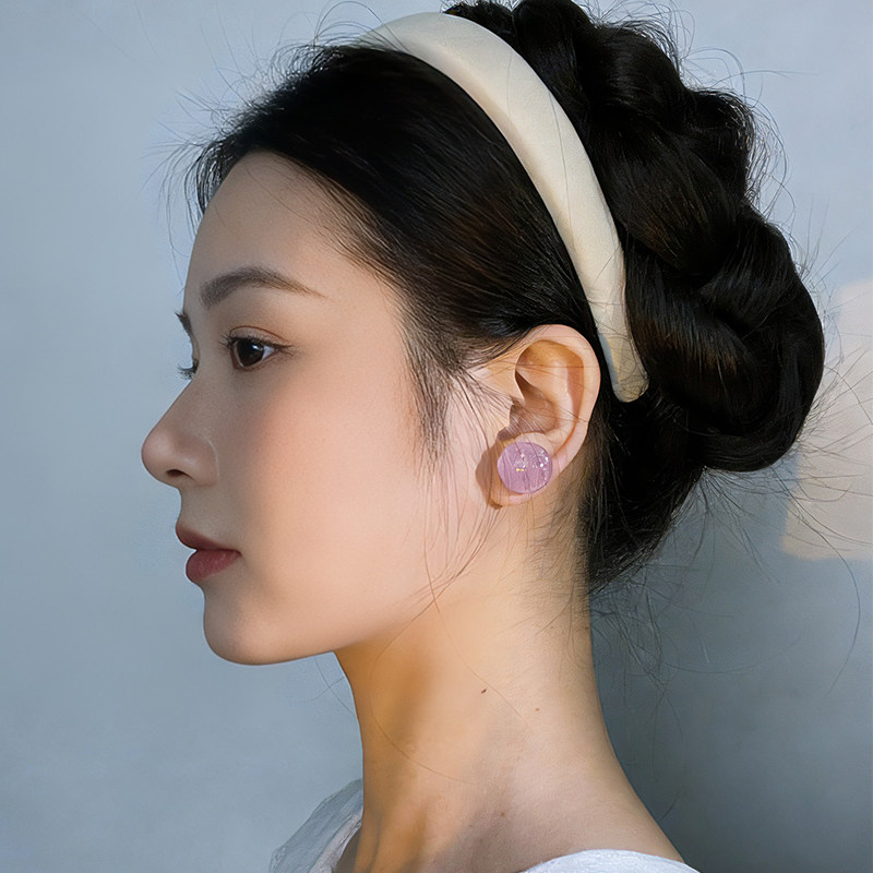 悦己原创多巴胺紫色耳钉女耳环2026新款爆款高级感无耳洞耳夹耳饰,饰品/流行首饰/时尚饰品新,耳钉,淘宝优惠券,粉丝福利购,淘宝优惠卷