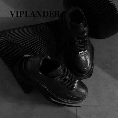 viplander百搭厚底马皮男鞋