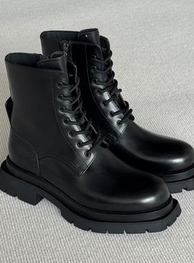 VIPlander2025新款商务休闲皮靴轻质耐磨真皮马丁靴男冬季153004