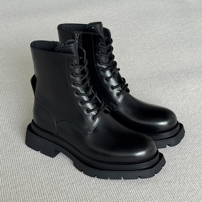 VIPlander2025新款商务休闲皮靴轻质耐磨真皮马丁靴男冬季153004